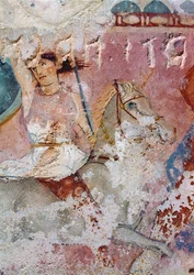 Il Sarcofago delle Amazzoni, (dettaglio) di un cavaliere, da Tarquinia